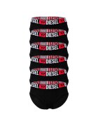 Diesel Set de chiloti cu banda logo in talie - 6 piese - Negru
