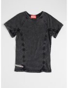 Diesel Tricou cu aspect de denim Lynne - Gri antracit