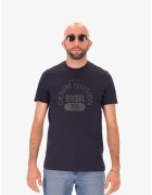 Diesel Tricou cu imprimeu logo - Albastru