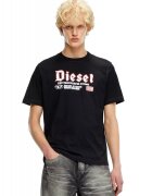 Diesel Tricou cu imprimeu logo - Negru
