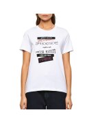 Diesel Tricou dama cu imprimeu - bumbac - alb