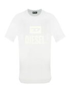 Diesel Tricou regular fit cu imprimeu logo - Alb
