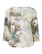 DiKa Bluza cu imprimeu floral si maneci trei sferturi