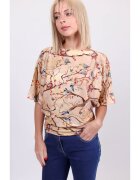 DiKa Bluza cu maneci batwing si decolteu barcuta