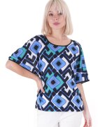 DiKa Bluza din viscoza - cu imprimeu geometric