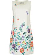DiKa Rochie mini fara maneci - cu motive florale