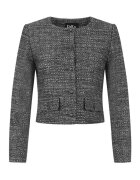 DiKa Sacou din tweed cu decolteu la baza gatului