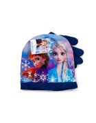 Disney Set Caciula/Manusi copii - Frozen II - acril - bleumarin -