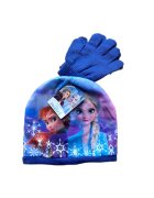 Disney Set Caciula si Manusi Frozen II - 54 - Albastru - acril