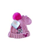 Disney Set caciula si manusi Minnie - roz - acril - Roz