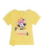 Disney Tricou copii Minnie Mouse - Imprimeu tropical - Galben - Bumbac