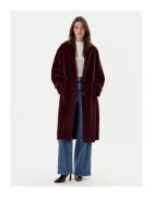 DIXIE Geaca dama visiniu - geaca lunga - material de calitate -