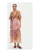 DIXIE Rochie de vara Dama - multicolor - 70% viscoza - 30% matase