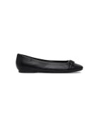 DKNY Balerini din piele naturala - Negru
