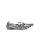 DKNY Balerini K1511477 - Piele naturala - Argintiu - Argintiu