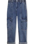 DKNY Blugi cargo drepti - Albastru
