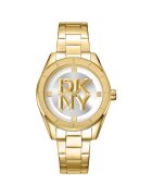 DKNY Ceas Dama Chambers Midi Gold - 34mm - bratara aurie - set cu cutie