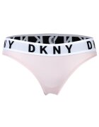 DKNY Chiloti cu banda logo in talie - Alb/Roz pal