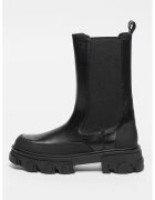 DKNY Ghete Chelsea medii din piele Jonie - Negru