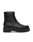 DKNY Ghete dama - din piele naturala - negru