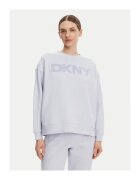 DKNY Hanorc dama DP5T1140 - Bumbac/Poliester - Albastru deschis - Albastru deschis