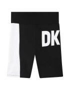 DKNY Pantaloni scurti cu imprimeu logo - Alb/Negru