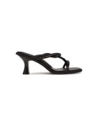 DKNY Papuci flip-flop dama K1533958 - Piele ecologica - Negru - Negru