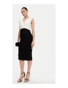 DKNY Rochie combi DD4KWD80 - 100% poliester - Alb/Negru