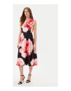 DKNY Rochie cu imprimeu floral - DD5H2J04 - poliester - Alb/Negru/Roz