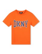 DKNY Tricou cu imprimeu logo - Portocaliu