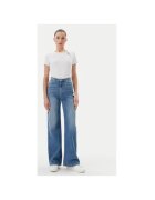 DKNY Tricou dama P51H8APJ - Viscoza/Poliamida - Alb - Alb