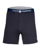 Dolce & Gabbana Boxeri cu banda logo in talie - Albastru