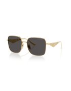 Dolce & Gabbana Ochelari de soare patrati cu rama metalica - Auriu