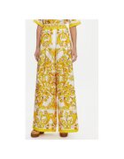 Dolce & Gabbana Pantaloni Dama - 305315540 - Matase - Alb - Alb