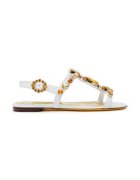 Dolce & Gabbana Sandale din piele naturala - Alb