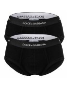 Dolce & Gabbana Set de boxeri de bumbac- 2 piese - Negru