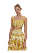 Dolce & Gabbana Top dama F755PT HH5EA - Bumbac - Galben