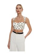 Dolce & Gabbana Top dama F7AA7T FSFNM - Bumbac/Elastan - Alb
