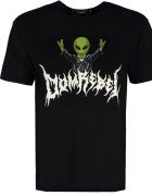 Domrebel Tricou unisex supradimensionat cu imprimeu grafic Alien -