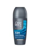 Dove Deodorant Roll-On Men+Care Advanced Care Clean Comfort - 50 ml