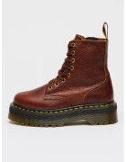 Dr. Martens Ghete flatform de piele Jadon - Visiniu