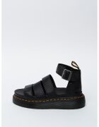 Dr. Martens Sandale de piele cu bareta pe glezna Clarissa - Negru/Galben sofran - Negru/Galben sofran