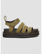 Dr. Martens Sandale de piele cu inchidere cu catarama la nivelul gleznei - Verde masliniu