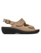 DrBrinkmann Sandale dama Brinkmann - 303787912 - Piele naturala/Piele nabuc - Bej - Bej