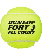 DUNLOP Set 4 mingi tenis Fort All Court - Verde