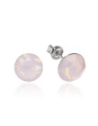e-Crystal Cercei Argint 925 placat cu rodiu cu cristale Swarovski® Xirius Opal Rose 8mm Surub