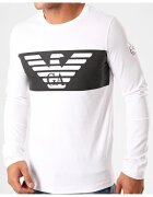 EA7 Bluza cu logo contrastant -