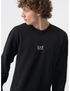 EA7 Bluza de trening cu logo - Alb/Negru