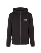 EA7 Bluza pentru Barbati - M Hoodie Fz Copl - 3RPM30-PJFAZ-1200 - Negru - Negru