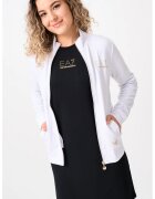 EA7 Bluza sport cu fermoar si buzunare laterale - Albastru pal
